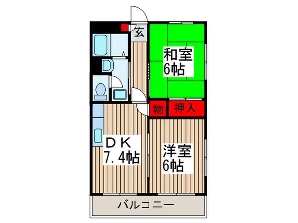 ローマンローズの物件間取画像